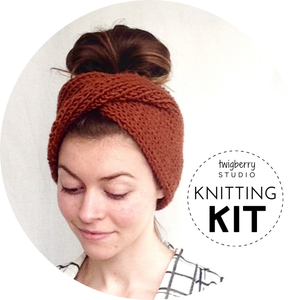Chic Twisted Turban KNITTING KIT + VIDEO CLASS — TwigBerryStudio